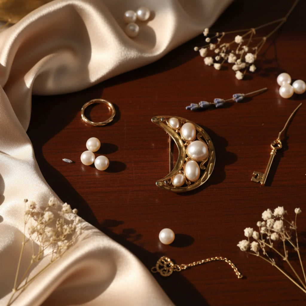 Broche lune