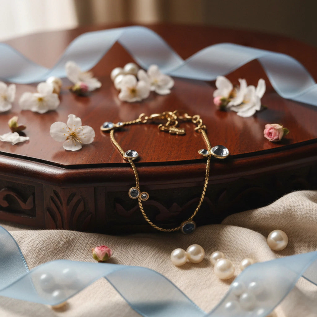 Bracelet Gourmette Agatha "Éclats Cristallins"