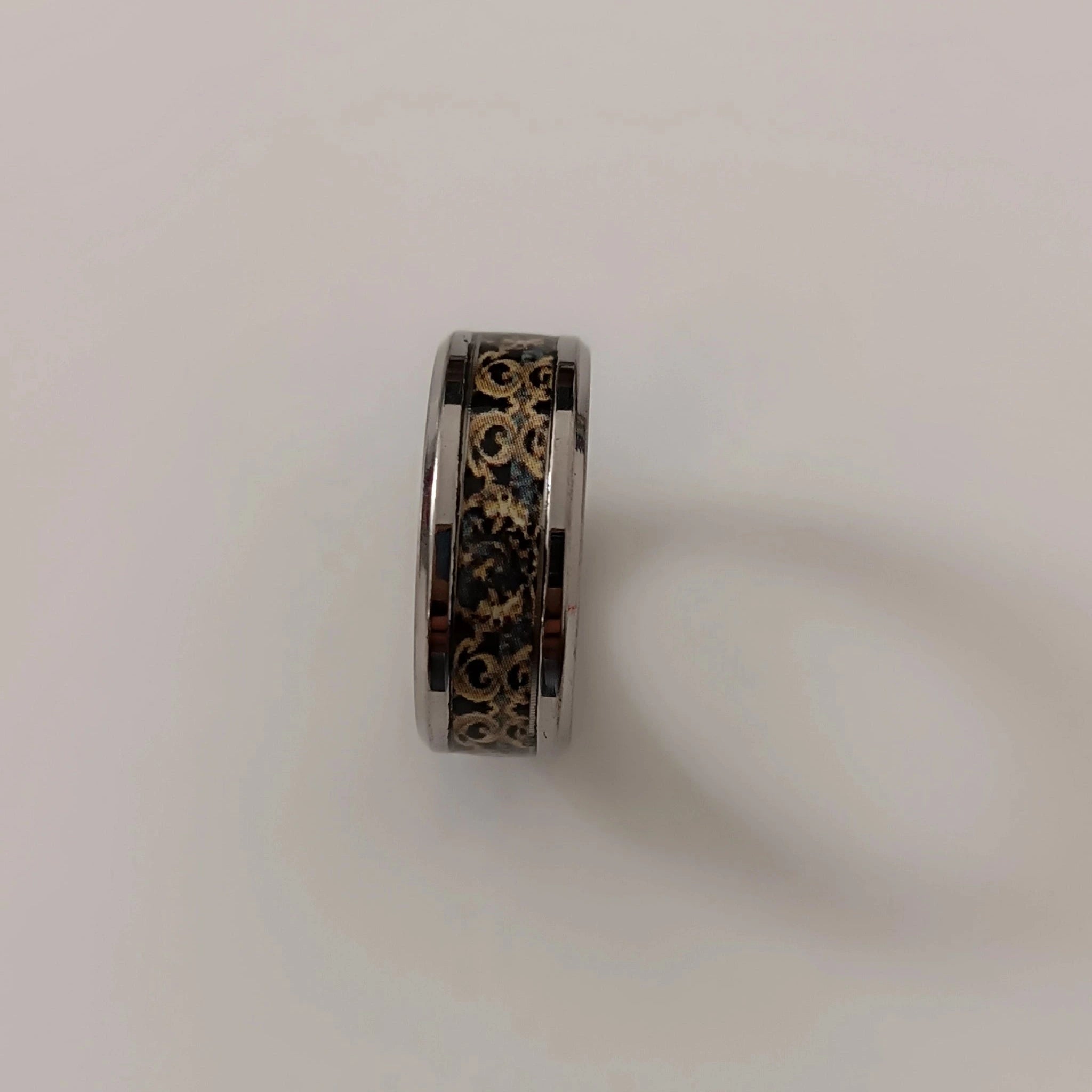 Bague Baroque Chérubins et Arabesques en Acier Inoxydable 304L