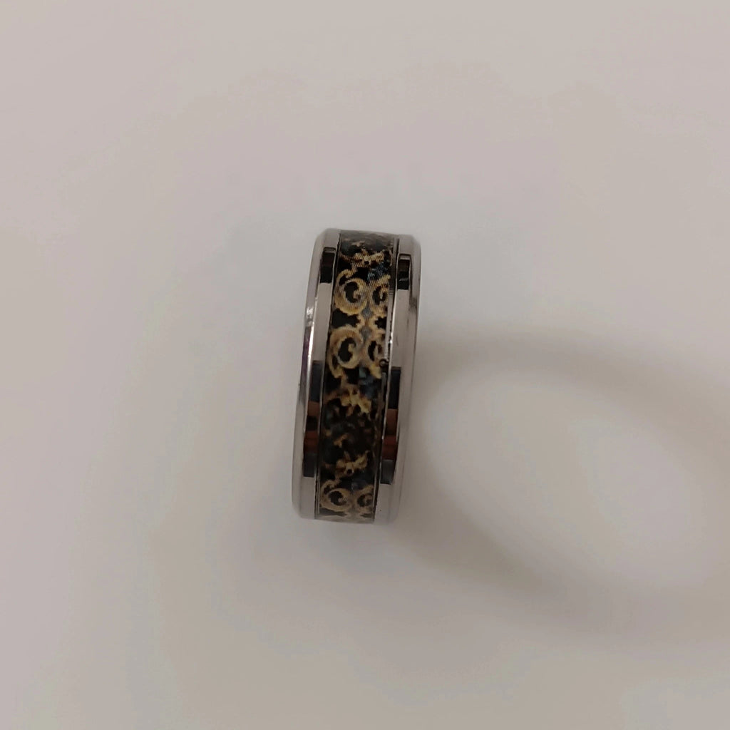 Bague Baroque Chérubins et Arabesques en Acier Inoxydable 304L