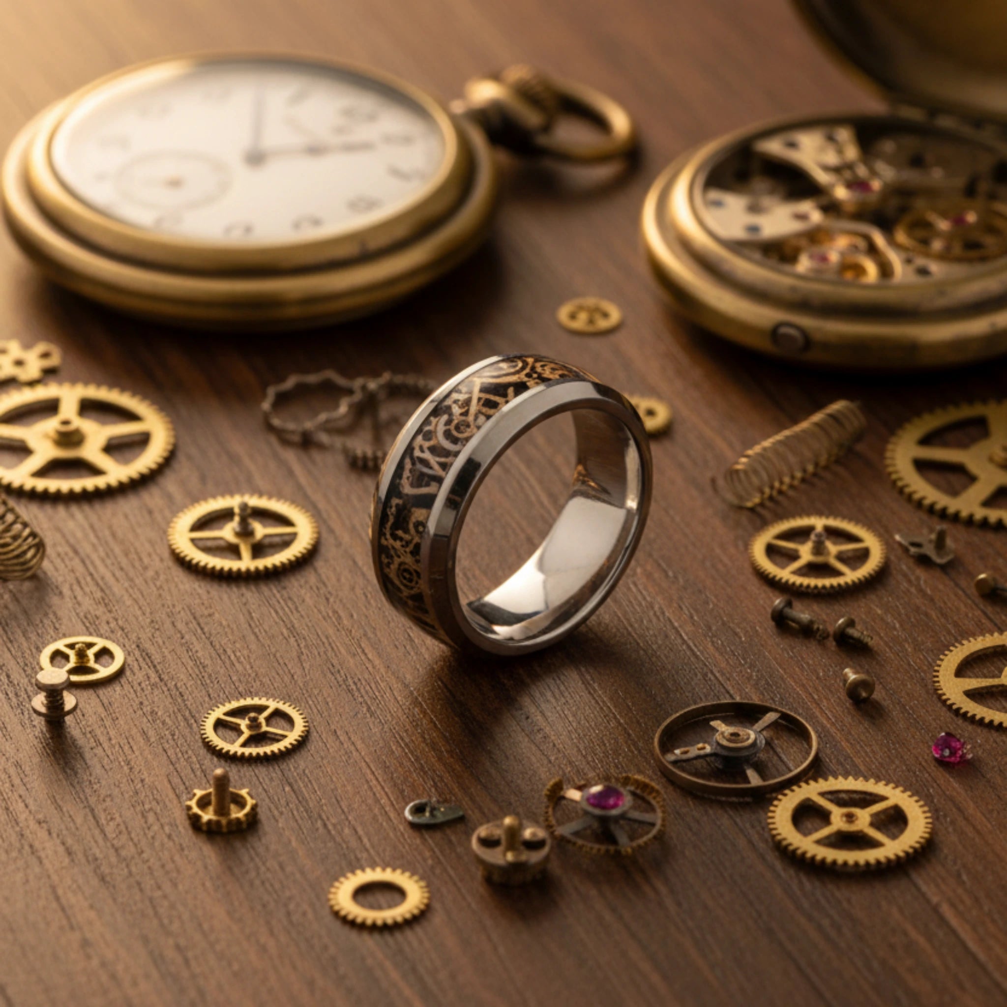 Bague Engrenages d'Horlogerie et Mécanique en Acier Inoxydable 304L