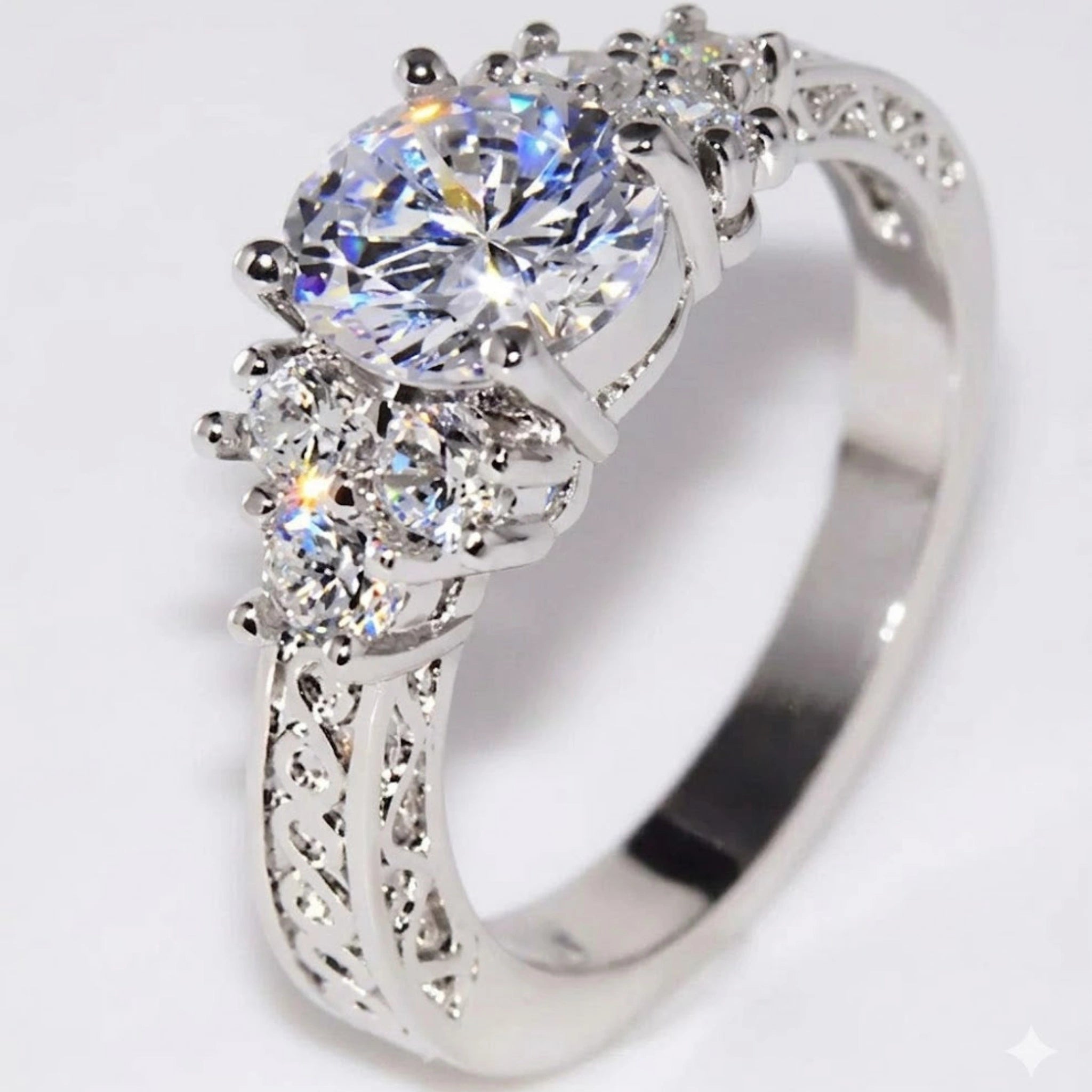 Bague de Fiançailles "Éclat Royal" 